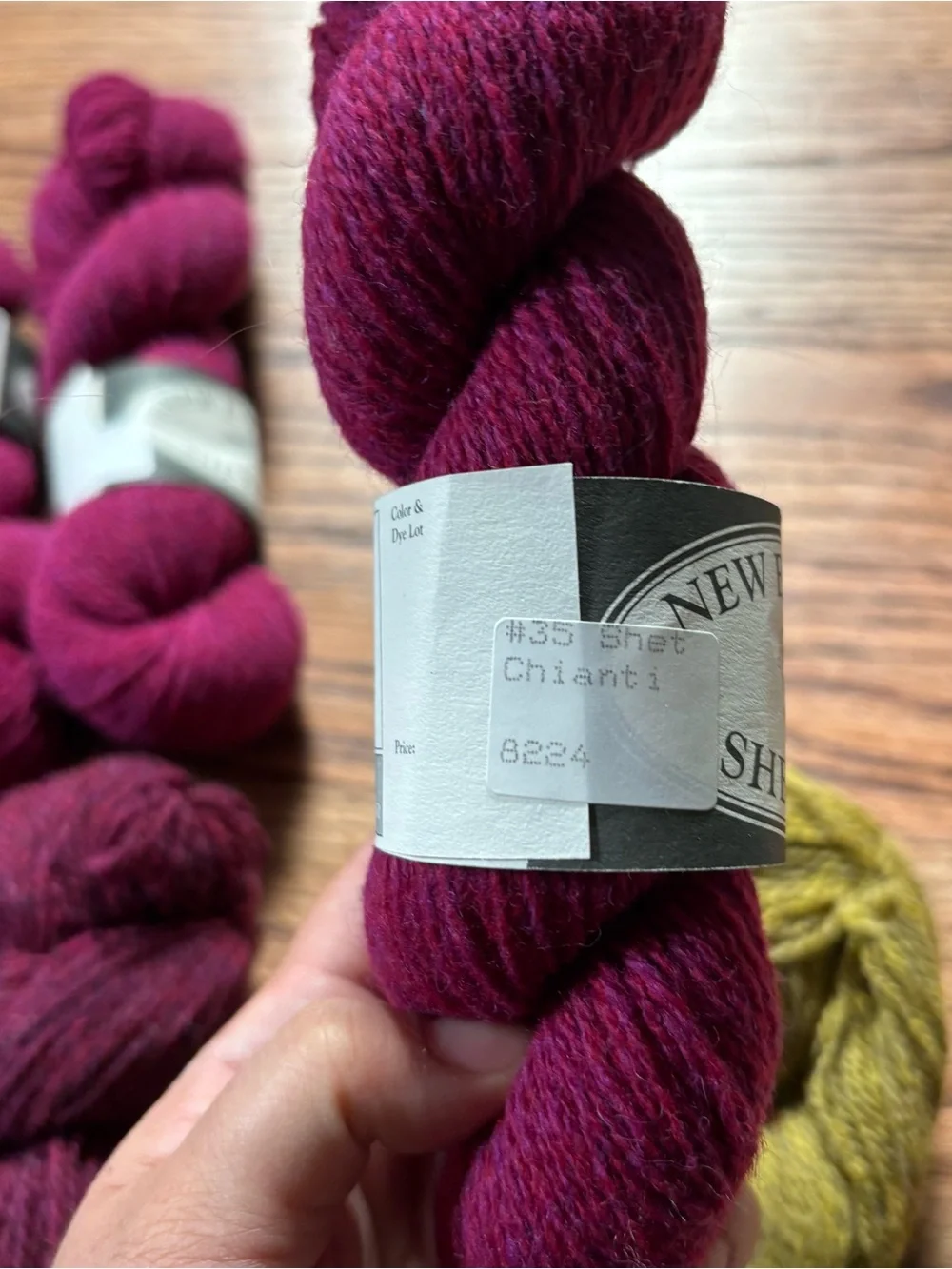 Harrisville Yarns Lot of 9 New England Shetland Green Magenta Wool Fingering NWT
